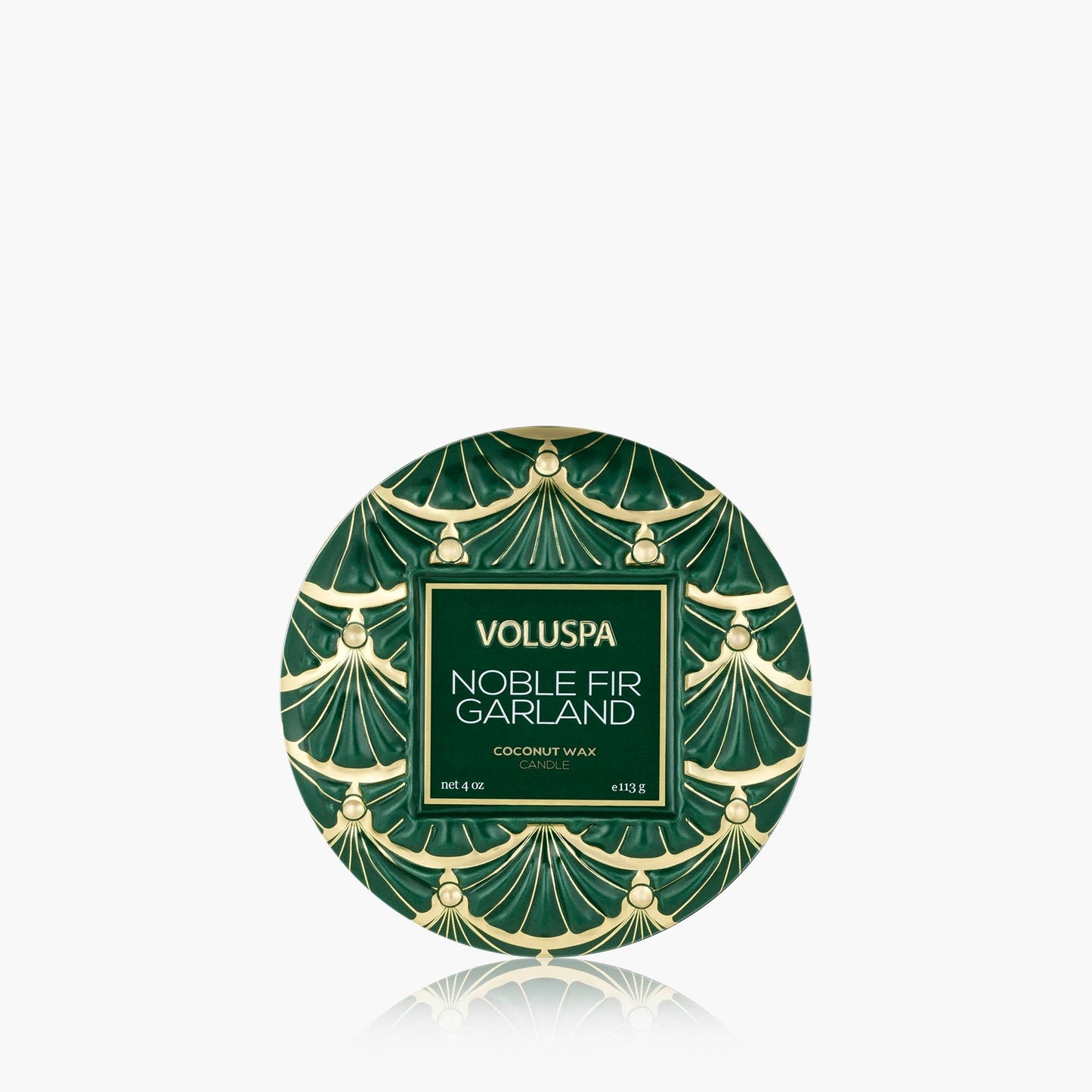 Noble Fir Garland - Mini Tin Candle