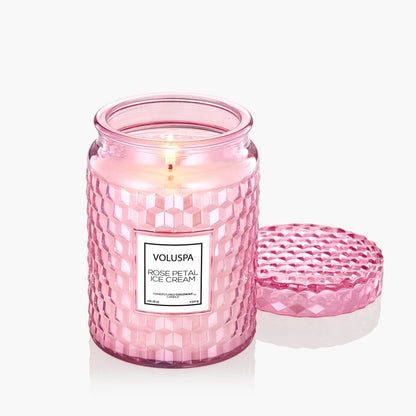Rose Petal Ice Cream - Large Jar Candle
