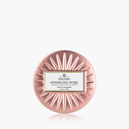 Sparkling Rose - Mini Tin Candle