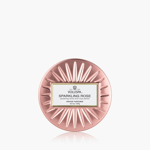Sparkling Rose - Mini Tin Candle