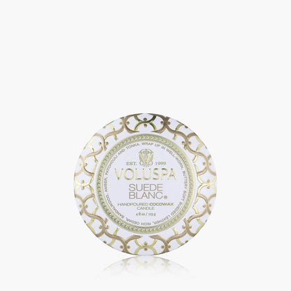 Suede Blanc - Mini Tin Candle